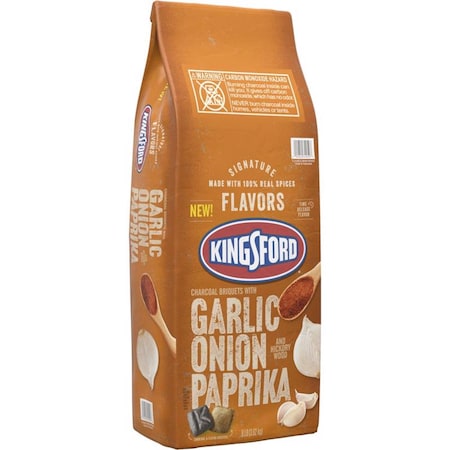 Kingsford Signature Flavors All Natural Garlic Onion Paprika Charcoal Briquettes 8 lb 32600